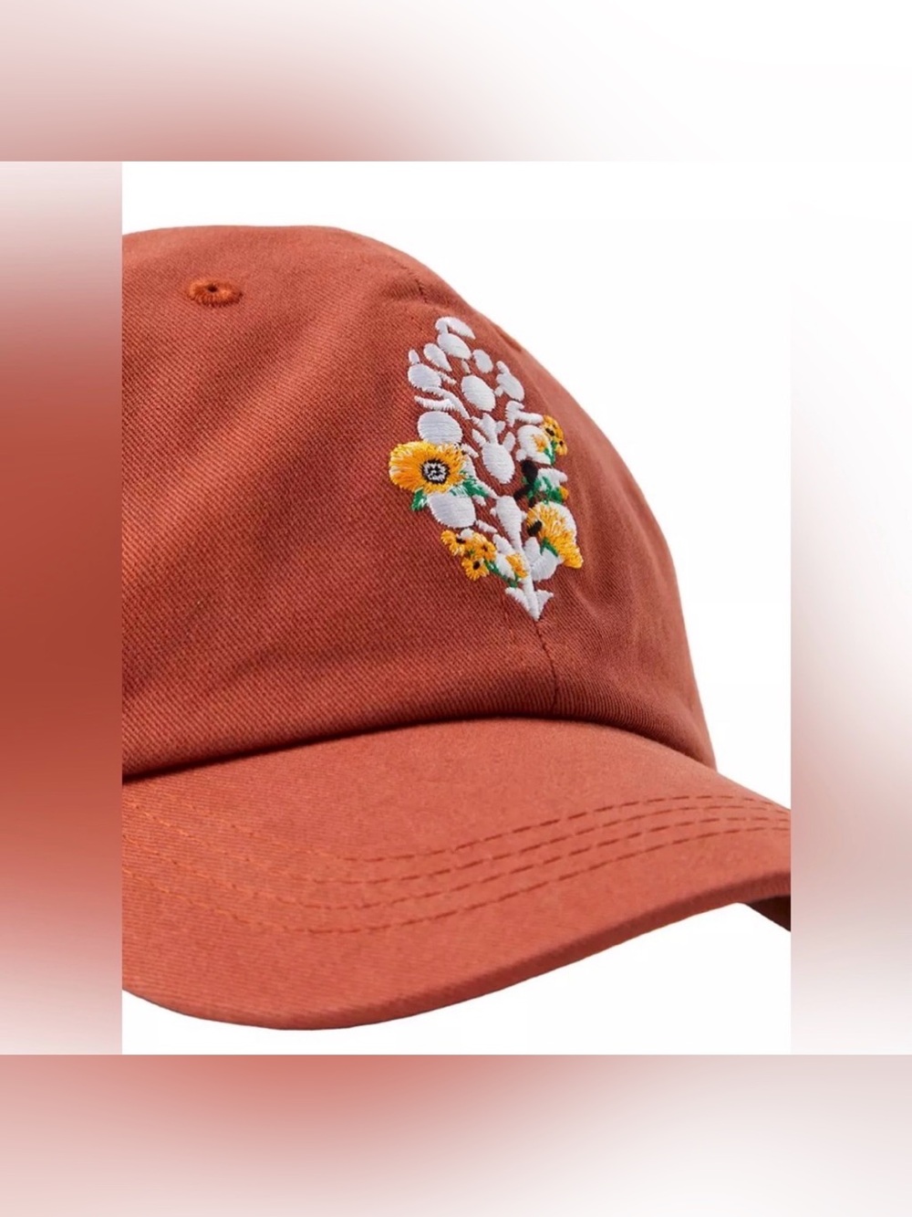 FP Movement by Free People Rust Embroidered Cap - Picture 3 of 7